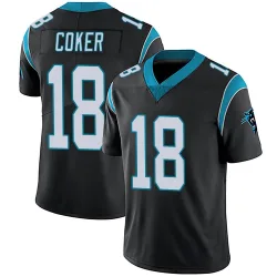 Youth Jalen Coker Carolina Panthers No.18 Limited Team Color Vapor Untouchable Jersey - Black