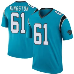 Youth Jarrett Kingston Carolina Panthers No.61 Legend Color Rush Jersey - Blue