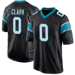Youth Jerrod Clark Carolina Panthers No.0 Game Team Color Jersey - Black