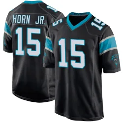 Youth Jimmy Horn Jr. Carolina Panthers No.15 Game Team Color Jersey - Black