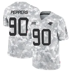Youth Julius Peppers Carolina Panthers No.90 Limited 2024 Salute to Service Jersey - Arctic Camo