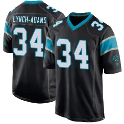Youth Kay'Ron Lynch-Adams Carolina Panthers No.34 Game Team Color Jersey - Black