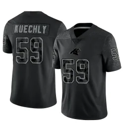 Youth Luke Kuechly Carolina Panthers No.59 Limited Reflective Jersey - Black
