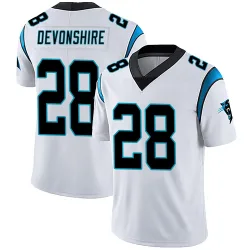 Youth M.J. Devonshire Carolina Panthers No.28 Limited Vapor Untouchable Jersey - White