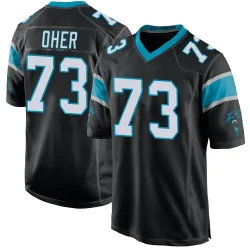 Youth Michael Oher Carolina Panthers No.73 Game Team Color Jersey - Black