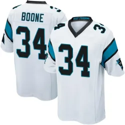Youth Mike Boone Carolina Panthers No.34 Game Jersey - White