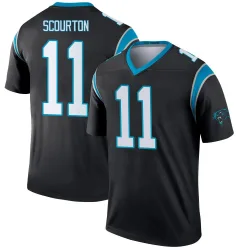 Youth Nic Scourton Carolina Panthers No.11 Legend Jersey - Black