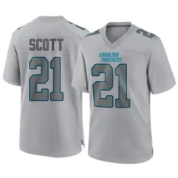Youth Nick Scott Carolina Panthers No.21 Game Atmosphere Fashion Jersey - Gray