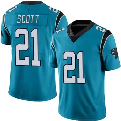 Youth Nick Scott Carolina Panthers No.21 Limited Alternate Vapor Untouchable Jersey - Blue