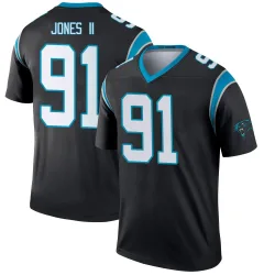Youth Pat Jones II Carolina Panthers No.91 Legend Jersey - Black