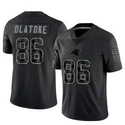 Youth Praise Olatoke Carolina Panthers No.86 Limited Reflective Jersey - Black
