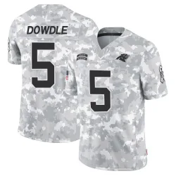 Youth Rico Dowdle Carolina Panthers No.5 Limited 2024 Salute to Service Jersey - Arctic Camo
