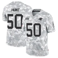 Youth Robert Hunt Carolina Panthers No.50 Limited 2024 Salute to Service Jersey - Arctic Camo