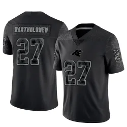 Youth Shemar Bartholomew Carolina Panthers No.27 Limited Reflective Jersey - Black