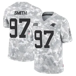 Youth T.J. Smith Carolina Panthers No.97 Limited 2024 Salute to Service Jersey - Arctic Camo