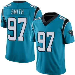 Youth T.J. Smith Carolina Panthers No.97 Limited Alternate Vapor Untouchable Jersey - Blue