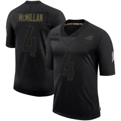 Youth Tetairoa McMillan Carolina Panthers No.4 Limited 2020 Salute To Service Jersey - Black