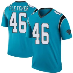 Youth Thomas Fletcher Carolina Panthers No.46 Legend Color Rush Jersey - Blue