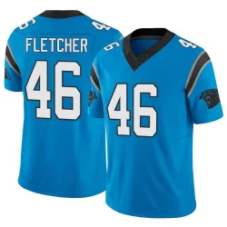 Youth Thomas Fletcher Carolina Panthers No.46 Limited Vapor F.U.S.E. Jersey - Blue
