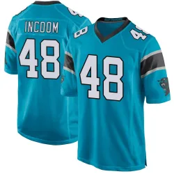 Youth Thomas Incoom Carolina Panthers No.48 Game Alternate Jersey - Blue