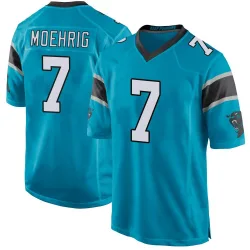 Youth Tre'von Moehrig Carolina Panthers No.7 Game Alternate Jersey - Blue