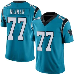 Youth Yosh Nijman Carolina Panthers No.77 Limited Alternate Vapor Untouchable Jersey - Blue